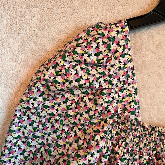 Cottagecore Ditsy Floral Puff Sleeve Smocked Square Neckline Blouse Sm. Tradwife - Picture 2 of 11